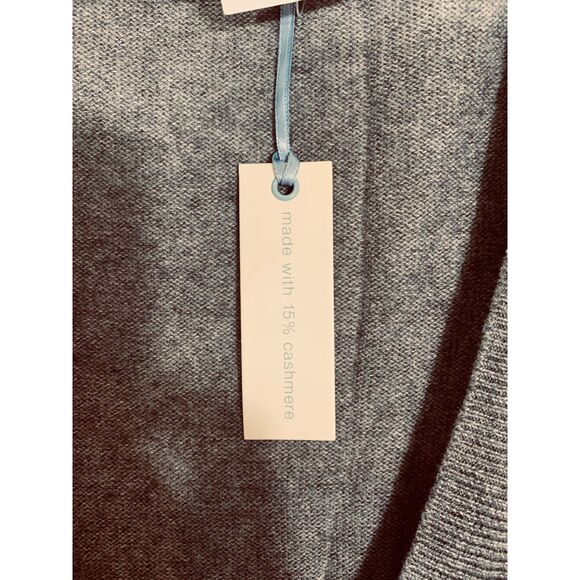 Gap Cashmere Blend V-Neck Sweater Women’s Medium Heather Gray Luxe Layering - Picture 6 of 7